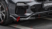 AUTHENTIC SOOQOO DRY CARBON FRONT SPLITTERS for BMW X5 G05 PRE-LCI 2019 - 2023 Forza Performance custom fit buy MP Style