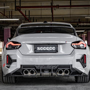 AUTHENTIC SOOQOO DRY CARBON REAR BUMPER TRIMS for BMW M2 G87 2023+

Set includes:

Rear Bumper Trims

Material: Prepreg Carbon

Note: Professional installation is required
