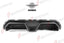 AUTHENTIC SOOQOO DRY CARBON REAR DIFFUSER for BMW M5 F90 LCI 2021 - 2023 Forza Performance custom fit buy CS Style