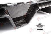 AUTHENTIC SOOQOO DRY CARBON REAR DIFFUSER for BMW M5 F90 LCI 2021 - 2023 Forza Performance custom fit buy CS Style