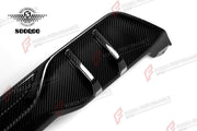 AUTHENTIC SOOQOO DRY CARBON REAR DIFFUSER for BMW X5 G05 PRE-LCI 2019 - 2023 Forza Performance custom fit buy MP Style
