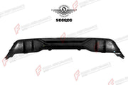 AUTHENTIC SOOQOO DRY CARBON REAR DIFFUSER for BMW X5 G05 PRE-LCI 2019 - 2023 Forza Performance custom fit buy MP Style