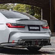 AUTHENTIC SOOQOO DRY CARBON REAR DIFFUSER for BMW M3 G80 G81 2020+ M4 G82 G83 G8X 2021+

Set includes:

Rear Diffuser

Material: Prepreg Carbon

Note: Professional installation is required.
