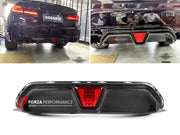 AUTHENTIC SOOQOO DRY CARBON REAR DIFFUSER WITH BRAKE LIGHT for BMW M5 F90 LCI 2021 - 2023 Forza Performance custom fit buy CS Style