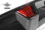 AUTHENTIC SOOQOO DRY CARBON REAR DIFFUSER WITH BRAKE LIGHT for BMW M5 F90 LCI 2021 - 2023 Forza Performance custom fit buy CS Style