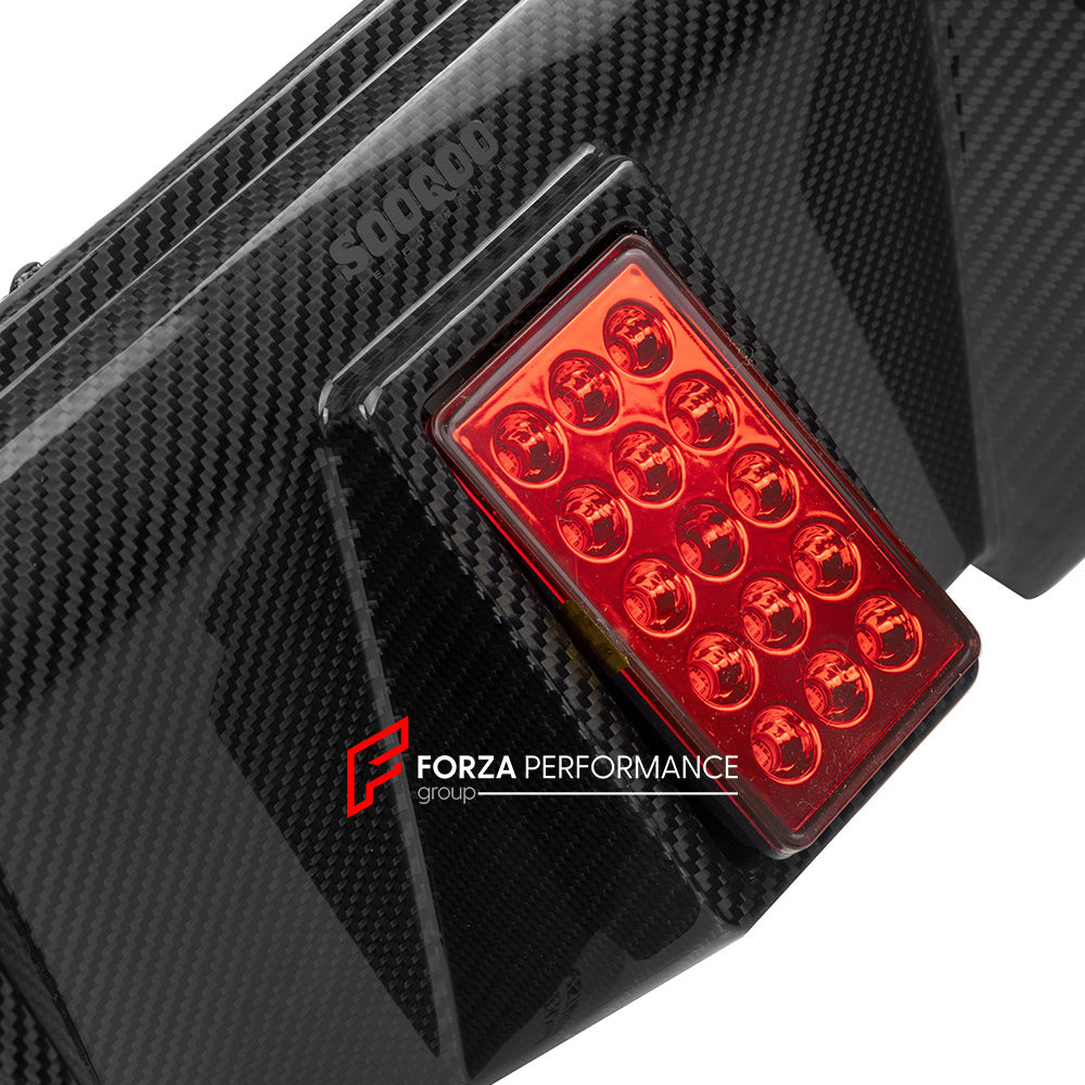 AUTHENTIC SOOQOO DRY CARBON REAR DIFFUSER with BREAK LIGHT for BMW M2 G87 2023+

Set includes:

Rear Diffuser

Material: Prepreg Carbon

Note: Professional installation is required