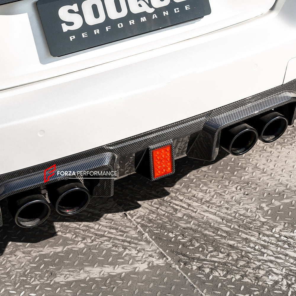 AUTHENTIC SOOQOO DRY CARBON REAR DIFFUSER with BREAK LIGHT for BMW M2 G87 2023+

Set includes:

Rear Diffuser

Material: Prepreg Carbon

Note: Professional installation is required