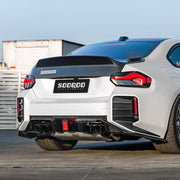 AUTHENTIC SOOQOO DRY CARBON REAR DIFFUSER with BREAK LIGHT for BMW M2 G87 2023+

Set includes:

Rear Diffuser

Material: Prepreg Carbon

Note: Professional installation is required