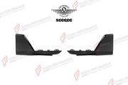 AUTHENTIC SOOQOO DRY CARBON REAR SPLITTERS for BMW X5 G05 PRE-LCI 2019 - 2023 Forza Performance custom fit buy MP Style