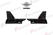 AUTHENTIC SOOQOO DRY CARBON REAR SPLITTERS for BMW X5 G05 PRE-LCI 2019 - 2023 Forza Performance custom fit buy MP Style