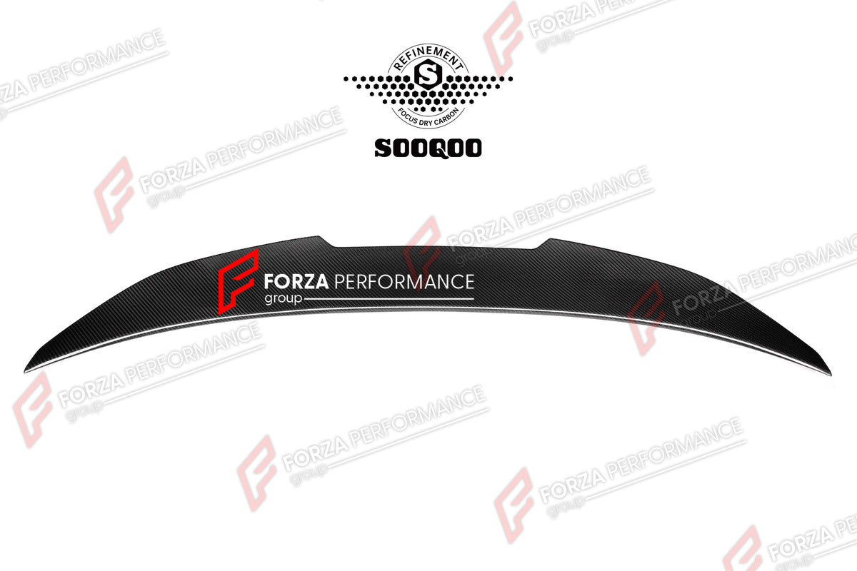 AUTHENTIC SOOQOO DRY CARBON REAR SPOILER for BMW M3 E93 2006 - 2013 Forza Performance custom fit buy PSM Style