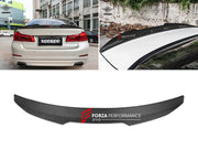 AUTHENTIC SOOQOO DRY CARBON REAR SPOILER for BMW M5 F90 2017 - 2023 Forza Performance custom fit buy PSM Style