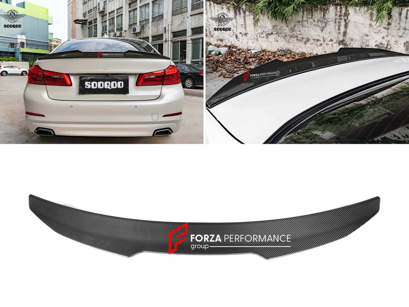 AUTHENTIC SOOQOO DRY CARBON REAR SPOILER for BMW M5 F90 2017 - 2023