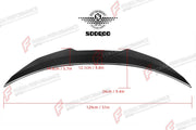 AUTHENTIC SOOQOO DRY CARBON REAR SPOILER for BMW M5 F90 2017 - 2023 Forza Performance custom fit buy PSM Style