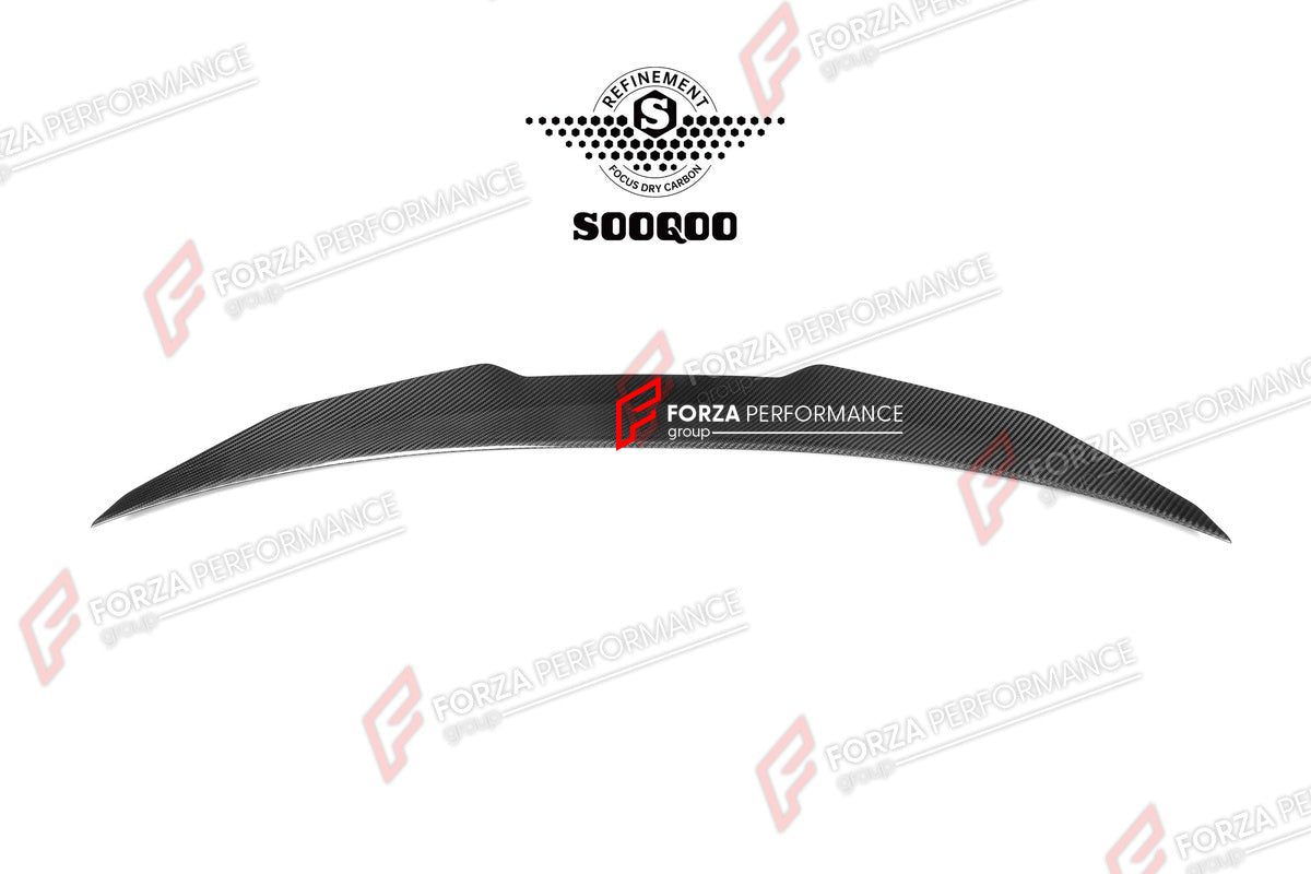 AUTHENTIC SOOQOO DRY CARBON REAR SPOILER for BMW M8 F91 2021+ Forza Performance custom fit buy PSM Style