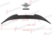 AUTHENTIC SOOQOO DRY CARBON REAR SPOILER for BMW M8 F91 2021+ Forza Performance custom fit buy AC Style