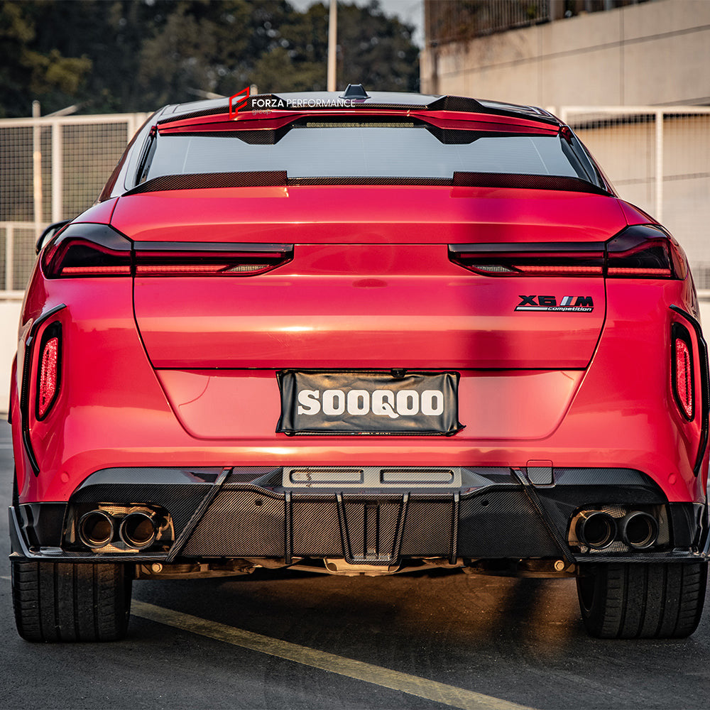 AUTHENTIC SOOQOO DRY CARBON ROOF SPOILER for BMW X6 G06 2020+ X6M F96 2020+

Set includes:

Roof Spoiler

Material: Prepreg Carbon

Note: Professional installation is required