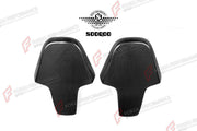 AUTHENTIC SOOQOO DRY CARBON SEAT BACKREST COVERS for BMW M8 F91 2021+ Forza Performance custom fit buy OEM Style