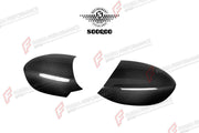 AUTHENTIC SOOQOO DRY CARBON SIDE MIRROR COVERS for BMW M3 E92 2006 - 2013 Forza Performance custom fit buy OEM Style