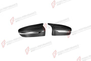 AUTHENTIC SOOQOO DRY CARBON SIDE MIRROR COVERS for BMW M5 F90 RHD 2017 - 2023 Forza Performance custom fit buy OEM Style
