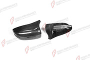 AUTHENTIC SOOQOO DRY CARBON SIDE MIRROR COVERS for BMW M5 F90 RHD 2017 - 2023 Forza Performance custom fit buy OEM Style