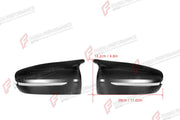 AUTHENTIC SOOQOO DRY CARBON SIDE MIRROR COVERS for BMW M5 F90 RHD 2017 - 2023 Forza Performance custom fit buy OEM Style