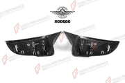 AUTHENTIC SOOQOO DRY CARBON SIDE MIRROR COVERS for BMW X1 F48 F49 2016 - 2019 Forza Performance custom fit buy M Style