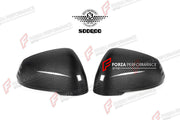 AUTHENTIC SOOQOO DRY CARBON SIDE MIRROR COVERS for BMW X1 U11 U12 2022+ Forza Performance custom fit buy M Style