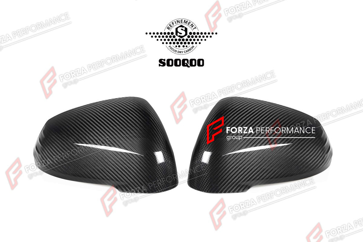AUTHENTIC SOOQOO DRY CARBON SIDE MIRROR COVERS for BMW X1 U11 U12 2022+ Forza Performance custom fit buy M Style