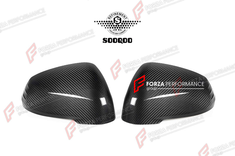 AUTHENTIC SOOQOO DRY CARBON SIDE MIRROR COVERS for BMW X1 U11 U12 2022+