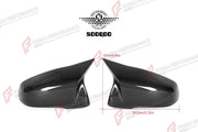 AUTHENTIC SOOQOO DRY CARBON SIDE MIRROR COVERS for BMW X2 F39 2020+ Forza Performance custom fit buy M Style