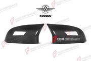 AUTHENTIC SOOQOO DRY CARBON SIDE MIRROR COVERS for BMW X3 F25 X4 F26 2014 - 2018 Forza Performance custom fit buy M Style
