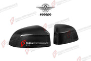 AUTHENTIC SOOQOO DRY CARBON SIDE MIRROR COVERS for BMW X3 G01 X4 G02 2019+ Forza Performance custom fit buy OEM Style