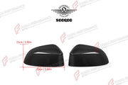 AUTHENTIC SOOQOO DRY CARBON SIDE MIRROR COVERS for BMW X3 G01 X4 G02 2019+ Forza Performance custom fit buy OEM Style