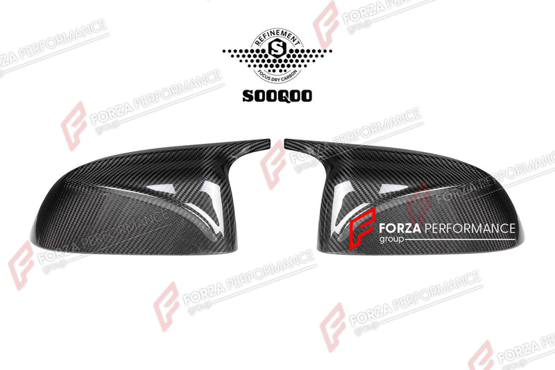 AUTHENTIC SOOQOO DRY CARBON SIDE MIRROR COVERS for BMW X5 G05 X6 G06 2019+