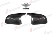 AUTHENTIC SOOQOO DRY CARBON SIDE MIRROR COVERS for BMW X5M F95 PRE-LCI 2019 - 2023 Forza Performance custom fit buy OEM Style