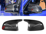 AUTHENTIC SOOQOO DRY CARBON SIDE MIRROR COVERS for BMW X5M F95 PRE-LCI 2019 - 2023 Forza Performance custom fit buy OEM Style