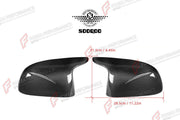 AUTHENTIC SOOQOO DRY CARBON SIDE MIRROR COVERS for BMW X5M F95 PRE-LCI 2019 - 2023 Forza Performance custom fit buy OEM Style