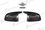 AUTHENTIC SOOQOO DRY CARBON SIDE MIRROR COVERS for BMW X6M F96 PRE-LCI 2020 - 2023 Forza Performance custom fit buy OEM Style