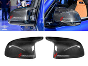 AUTHENTIC SOOQOO DRY CARBON SIDE MIRROR COVERS for BMW X6M F96 PRE-LCI 2020 - 2023 Forza Performance custom fit buy OEM Style
