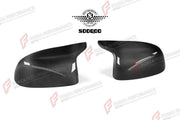 AUTHENTIC SOOQOO DRY CARBON SIDE MIRROR COVERS for BMW X6M F96 PRE-LCI 2020 - 2023 Forza Performance custom fit buy OEM Style
