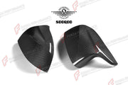 AUTHENTIC SOOQOO DRY CARBON SIDE MIRROR COVERS for BMW X6M F96 PRE-LCI 2020 - 2023 Forza Performance custom fit buy OEM Style