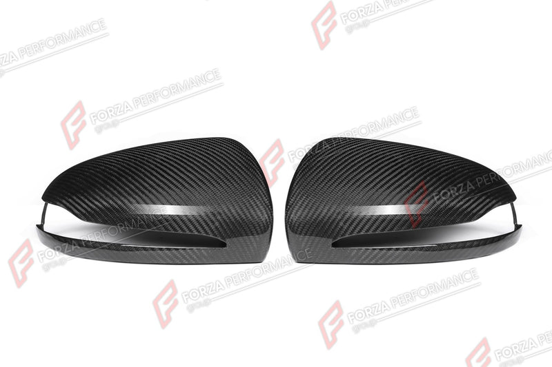 AUTHENTIC SOOQOO DRY CARBON SIDE MIRROR COVERS for MERCEDES-BENZ S-CLASS W222 LHD 2018 - 2021