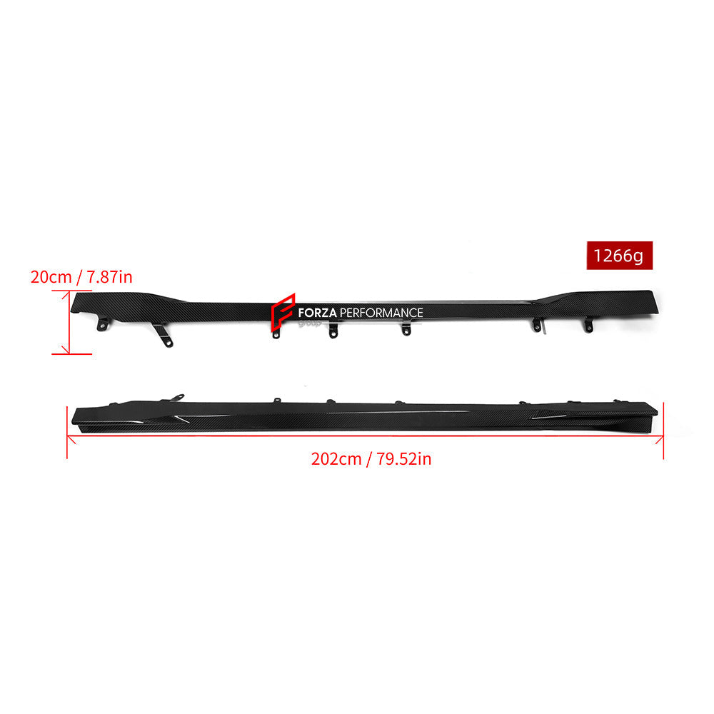 AUTHENTIC SOOQOO DRY CARBON SIDE SKIRTS for BMW M2 G87 2023+

Set includes:

Side Skirts

Material: Prepreg Carbon

Note: Professional installation is required