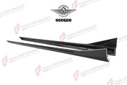AUTHENTIC SOOQOO DRY CARBON SIDE SKIRTS for BMW M5 G90 G99 2025+ Forza Performance custom fit buy MP Style