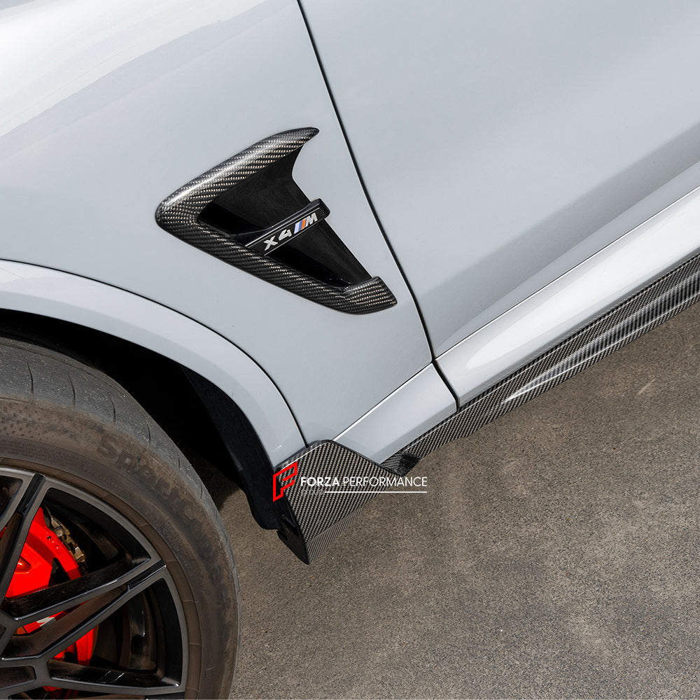 AUTHENTIC SOOQOO DRY CARBON SIDE SKIRTS for BMW X3M F97 LCI X4M F98 LCI 2022+

Set includes:

Side Skirts

Material: Prepreg Carbon

Note: Professional installation is required