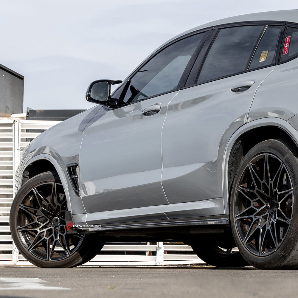 AUTHENTIC SOOQOO DRY CARBON SIDE SKIRTS for BMW X3M F97 LCI X4M F98 LCI 2022+

Set includes:

Side Skirts

Material: Prepreg Carbon

Note: Professional installation is required