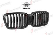AUTHENTIC SOOQOO DRY CARBON SINGLE SLAT FRONT GRILLE for BMW X3 G01 X4 G02 LCI 2022+ Forza Performance custom fit buy OEM Style