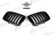 AUTHENTIC SOOQOO DRY CARBON SINGLE SLAT FRONT GRILLE for BMW X3M F97 X4M F98 PRE-LCI 2019 - 2021 Forza Performance custom fit buy OEM Style