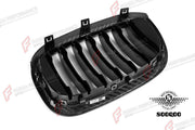 AUTHENTIC SOOQOO DRY CARBON SINGLE SLAT FRONT GRILLE for BMW X3M F97 X4M F98 PRE-LCI 2019 - 2021 Forza Performance custom fit buy OEM Style